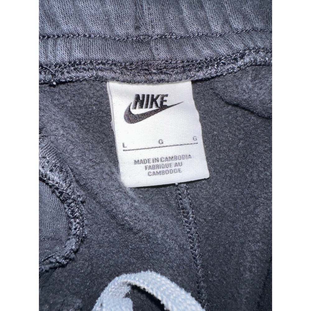 Nike Sportswear Club AOP Fleece Joggers Men large Black Red Gray Swoosh Pants - Picture 4 of 11